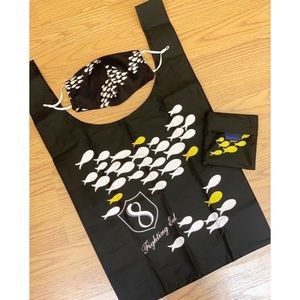 Fighting Eel face mask and baggu